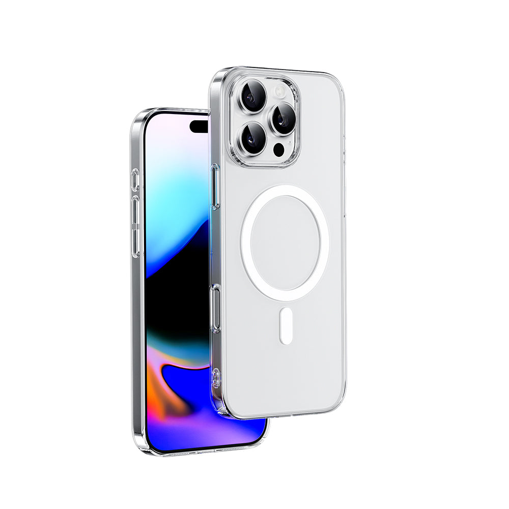 Wiwu YXK-207 Invisible Pro iPhone 16 Pro M-safe Şarj Özellikli Sert PC Kılıf