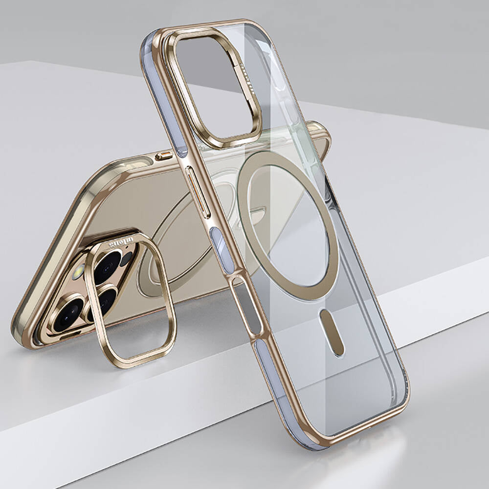 Wlons iPhone 16 Pro M-safe Şarj Özellikli Standlı Efsane Kılıf