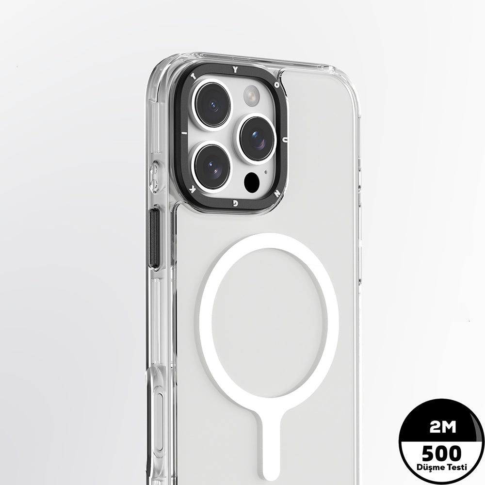 YoungKit Crystal Color iPhone 16 Pro Magsafe Şarj Özellikli Serisi Telefon Kılıfı