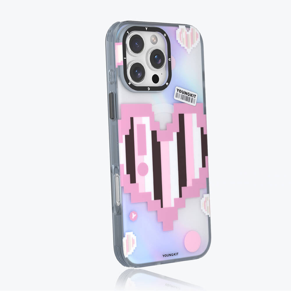 Youngkit Love Serisi iPhone 16 Pro M-safe Şarj Özellikli Kılıf