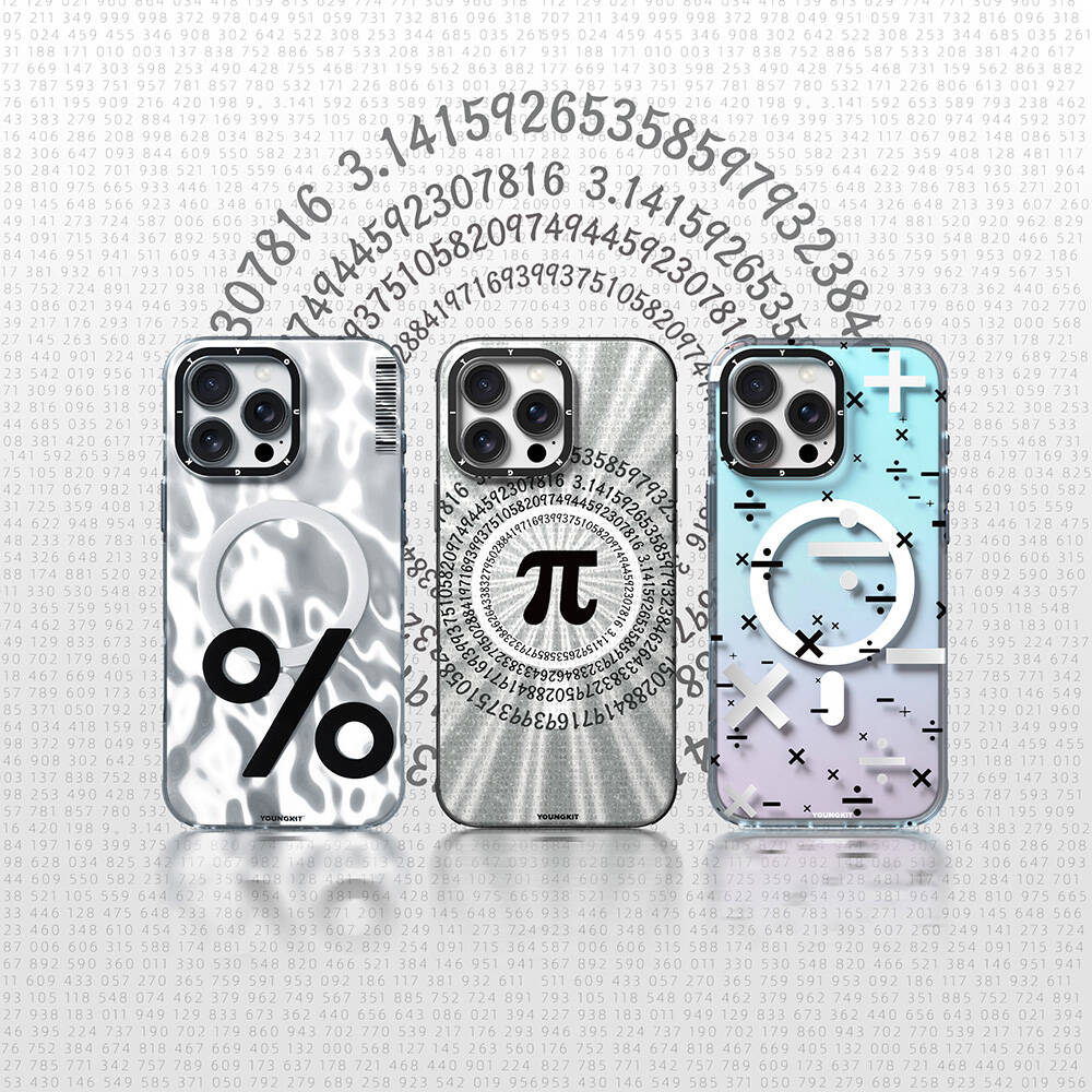 Youngkit Mathematical Serisi iPhone 16 Pro M-safe Şarj Özellikli Kılıf