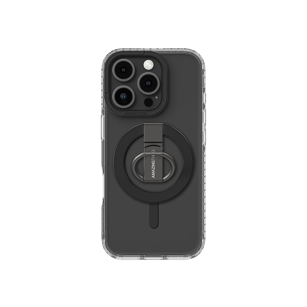 Amazingthing Titan Pro Serisi iPhone 16 Pro Magsafe Yüzük Standlı Telefon Kılıfı - 1