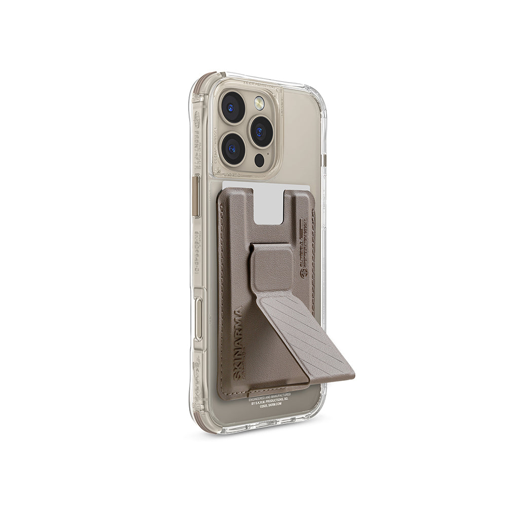SkinArma iPhone 16 Pro Şeffaf M-safe Şarj Özellikli Prime Edition Kado Kartlıklı Saido Telefon Kılıfı