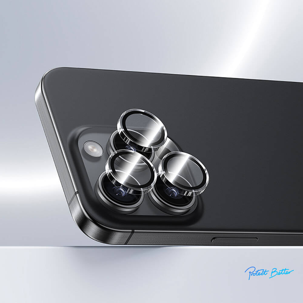 Benks AR Glass Warrior iPhone 16 Pro Max Transparan Premium Cam Kamera Lens Koruyucu