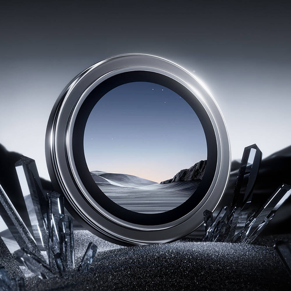 Benks iPhone 16 Pro Max Parlama Önleyici Glass Warrior Metal Kamera Lens Koruyucu