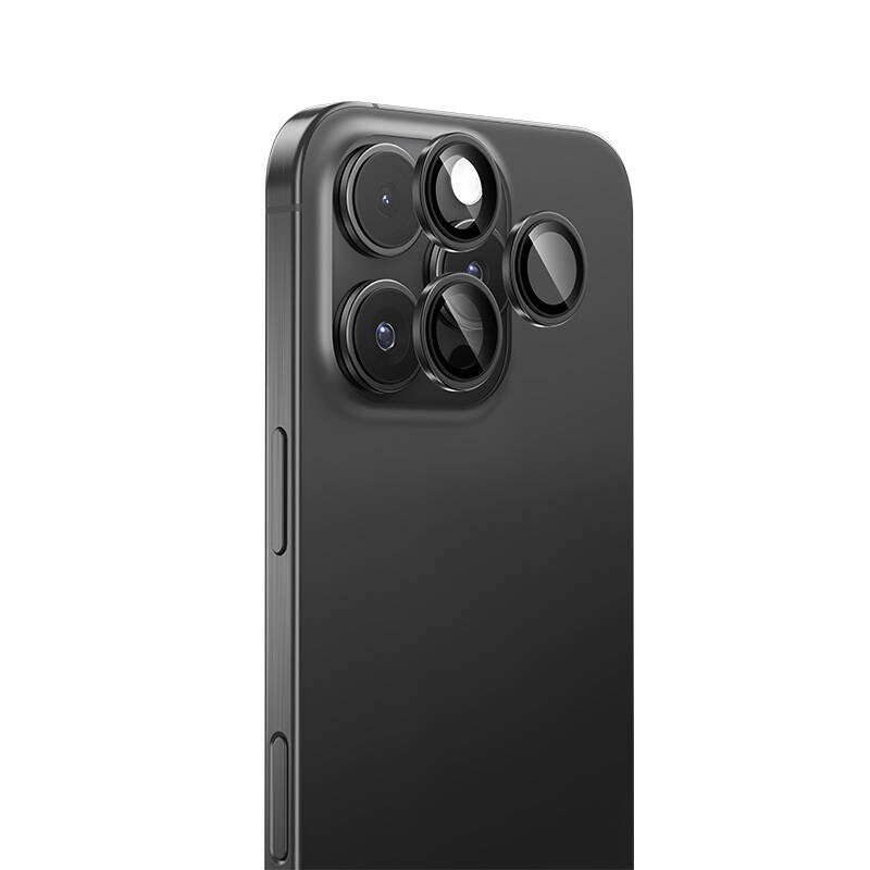 Benks iPhone 16 Pro Max Parlama Önleyici Glass Warrior Metal Kamera Lens Koruyucu