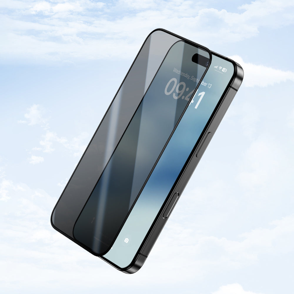 Benks iPhone 16 Pro Max Ultra İnce Kenarlı Privacy Hayalet Ekran Koruyucu + Kolay Uygulama Aparatlı