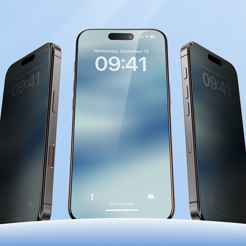 Benks iPhone 16 Pro Max Ultra İnce Kenarlı Privacy Hayalet Ekran Koruyucu + Kolay Uygulama Aparatlı