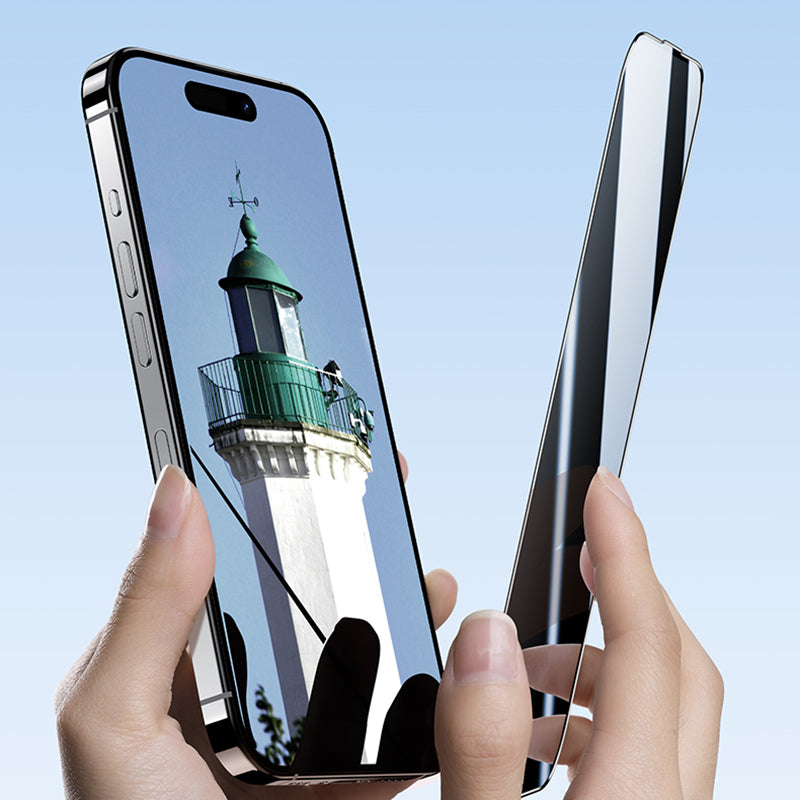 Benks iPhone 16 Pro Max Ultra İnce Kenarlı Privacy Hayalet Ekran Koruyucu + Kolay Uygulama Aparatlı