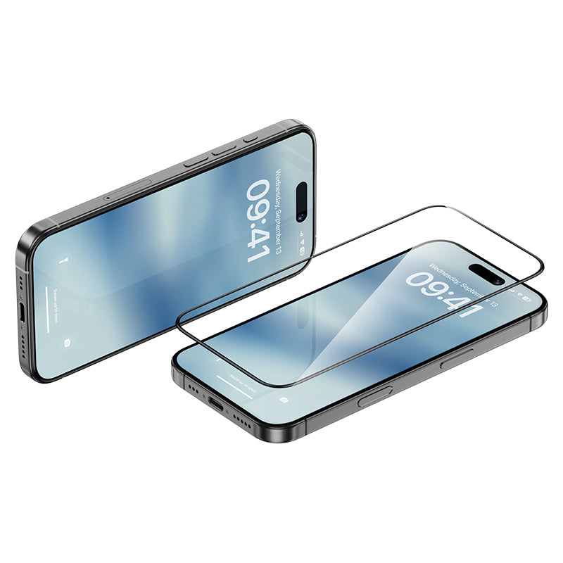 Benks Ultra Shield iPhone 16 Pro Max 0.9mm Çerçeveli 0.3mm Ekran Koruyucu + Kolay Uygulama Aparatlı