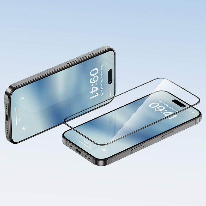 Benks Ultra Shield iPhone 16 Pro Max 0.9mm Çerçeveli 0.3mm Ekran Koruyucu + Kolay Uygulama Aparatlı
