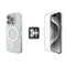 Guess iPhone 16 Pro Max Orjinal Lisanslı 3'lü Aksesuar Seti IML Baskılı Simli Glitter Kılıf + Ekran Koruyucu + Lens Koruyucu