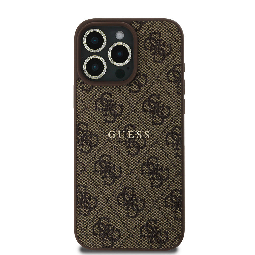 Guess iPhone 16 Pro Max Orjinal Lisanslı Kılıf + Ekran Koruyucu + Lens Koruyucu 3in1 Aksesuar Seti