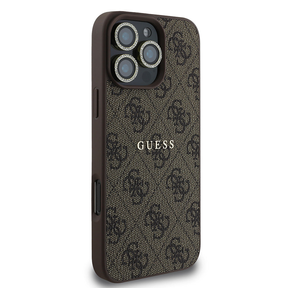 Guess iPhone 16 Pro Max Orjinal Lisanslı Kılıf + Ekran Koruyucu + Lens Koruyucu 3in1 Aksesuar Seti