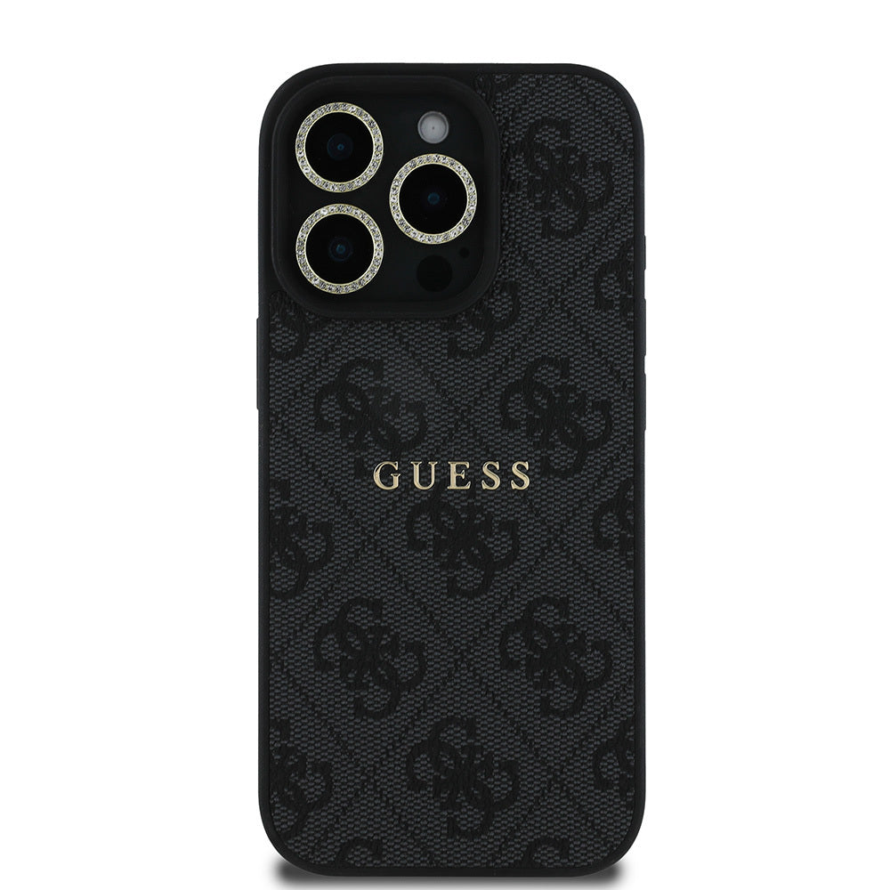 Guess iPhone 16 Pro Max Orjinal Lisanslı Kılıf + Ekran Koruyucu + Lens Koruyucu 3in1 Aksesuar Seti