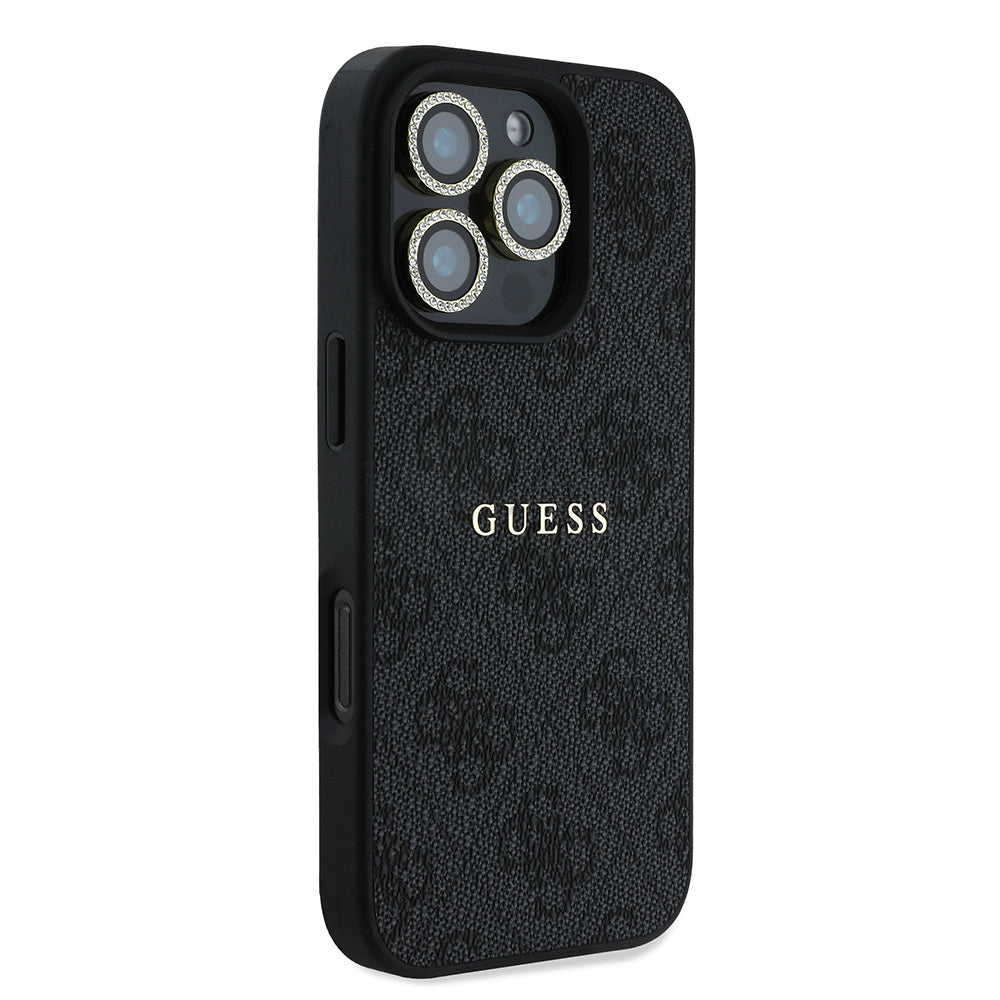 Guess iPhone 16 Pro Max Orjinal Lisanslı Kılıf + Ekran Koruyucu + Lens Koruyucu 3in1 Aksesuar Seti