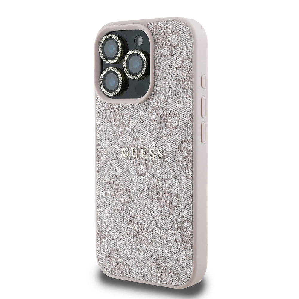 Guess iPhone 16 Pro Max Orjinal Lisanslı Kılıf + Ekran Koruyucu + Lens Koruyucu 3in1 Aksesuar Seti