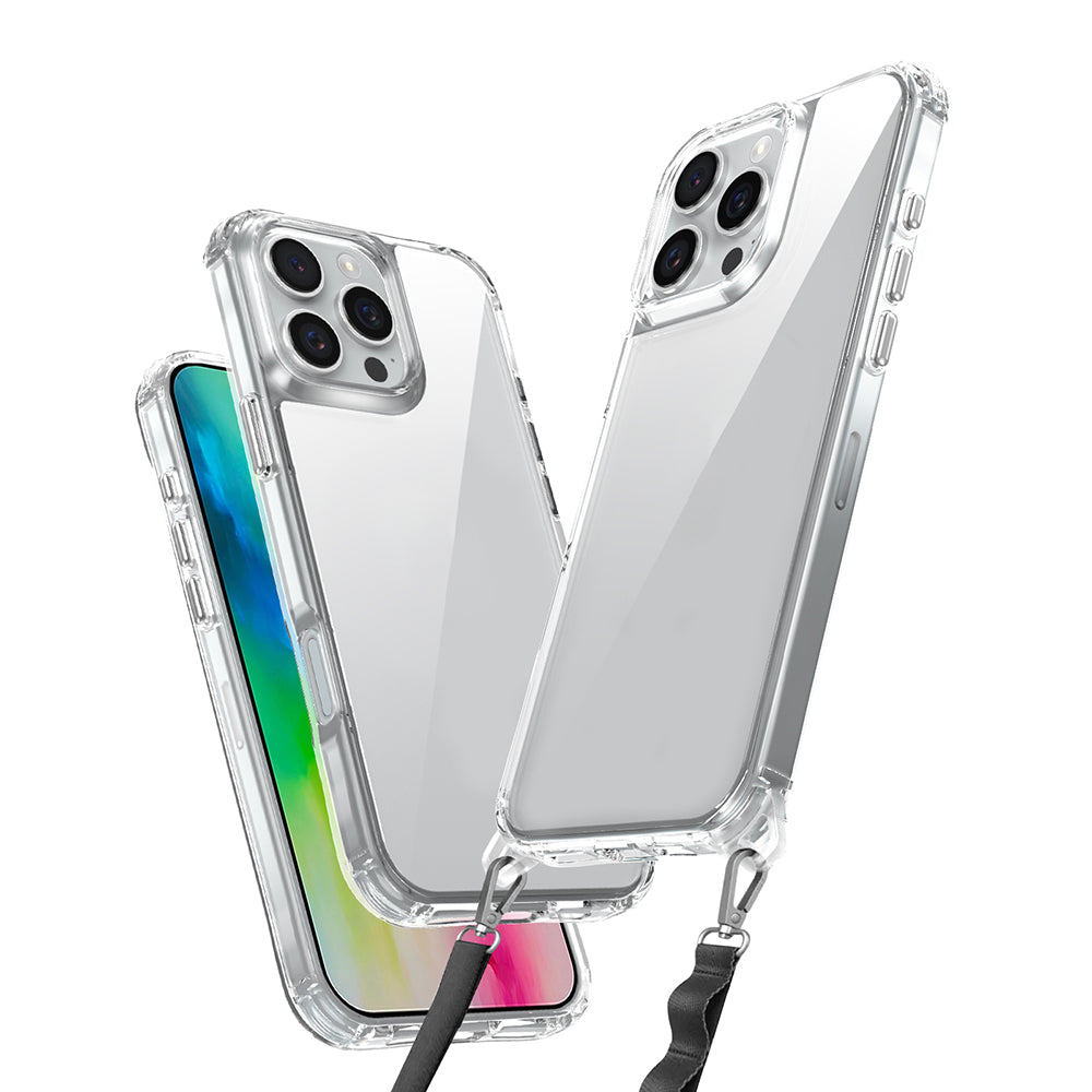 Cepax iPhone 16 Pro Max Airbagli Takılabilir Askı Aparatlı Snap Silikon Kılıf
