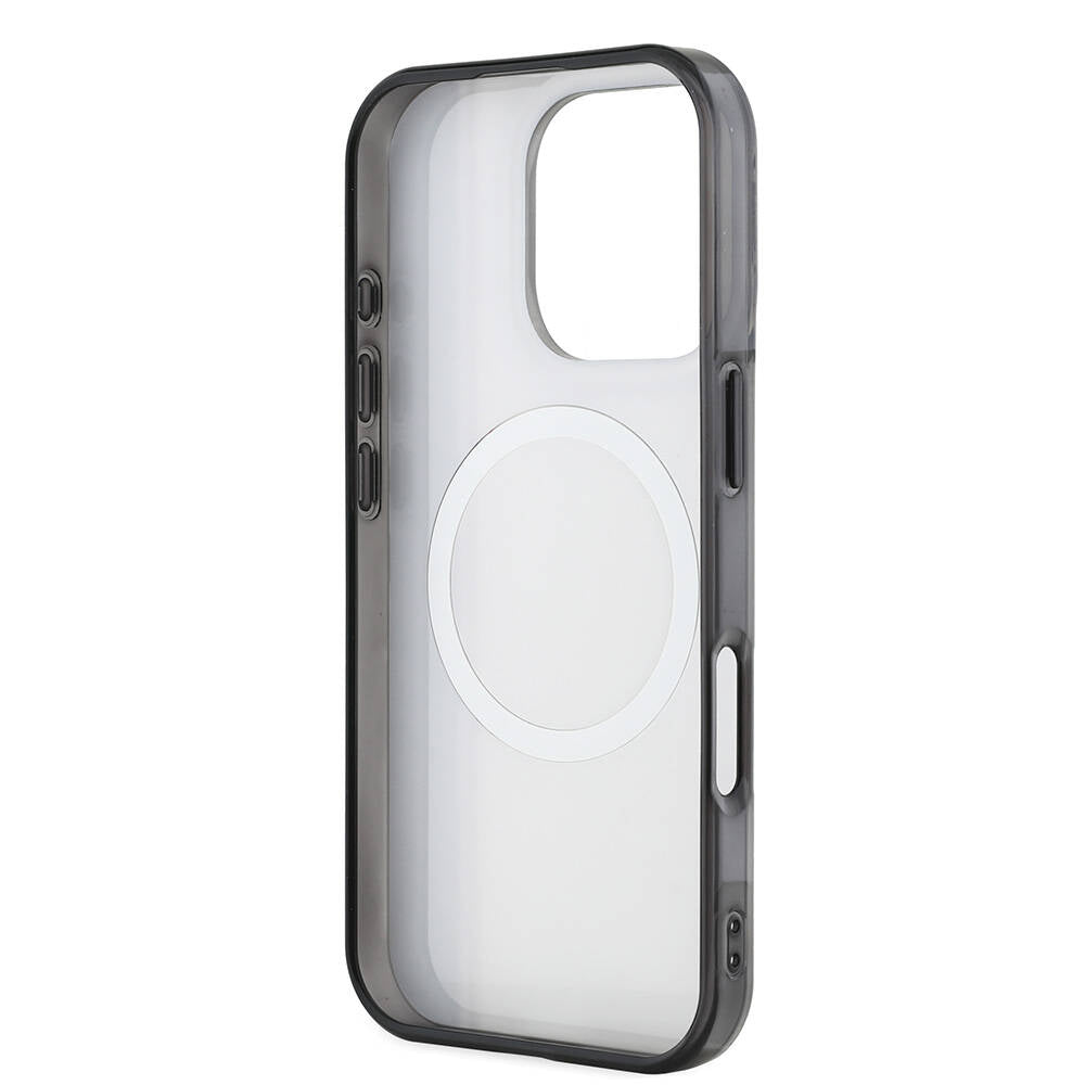 AMG iPhone 16 Pro Max Orjinal Lisanslı M-safe Şarj Özellikli IML Baskı Logolu Çift Katmanlı Bow Lines Kılıf