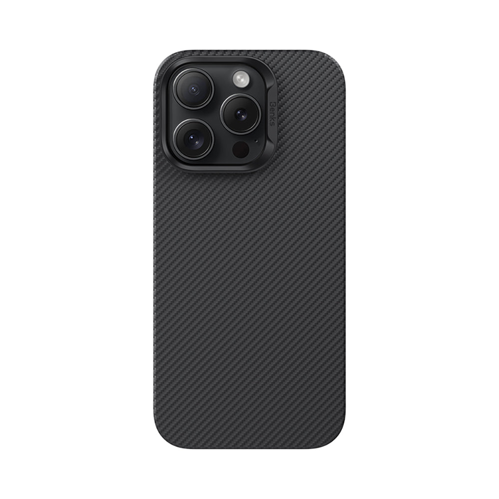 Benks iPhone 16 Pro Max M-safe Metal Kamera Çerçeveli Magnetik ArmorAir 600D Kevlar Fiber Kılıf