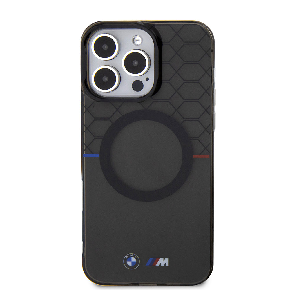 BMW iPhone 16 Pro Max Magsafe Transparan M Dizayn Orjinal Lisanslı Telefon Kılıfı