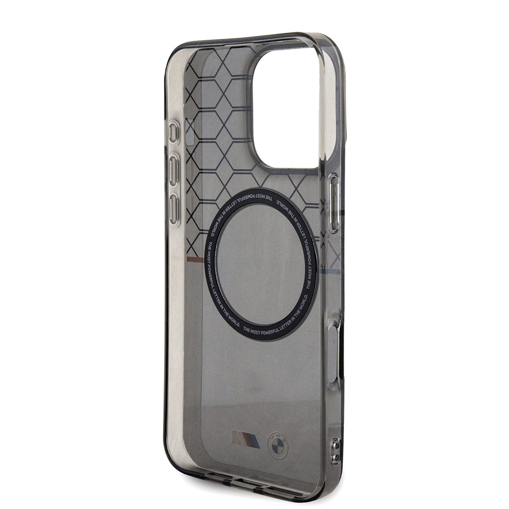 BMW iPhone 16 Pro Max Magsafe Transparan M Dizayn Orjinal Lisanslı Telefon Kılıfı