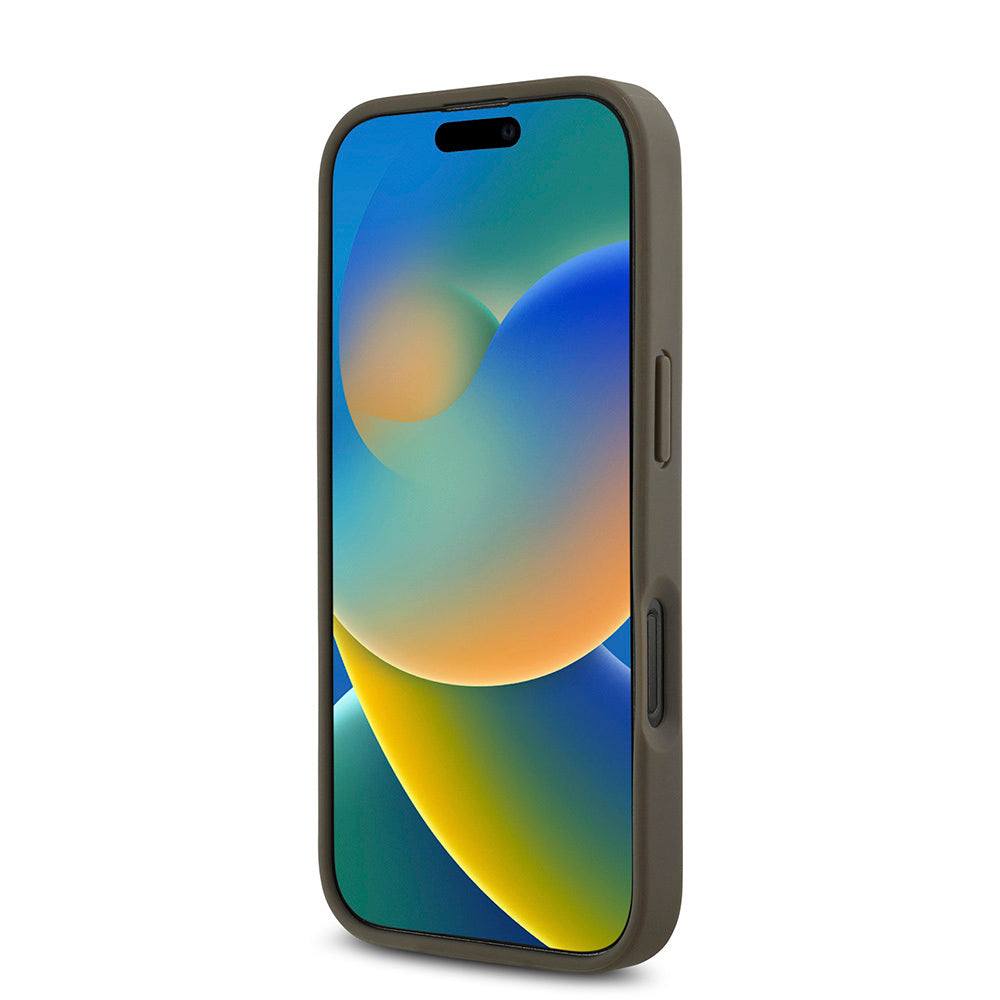 DKNY iPhone 16 Pro Max Orjinal Lisanslı M-safe Şarj Özellikli 3D Yazılı Repeat Pattern Kılıf
