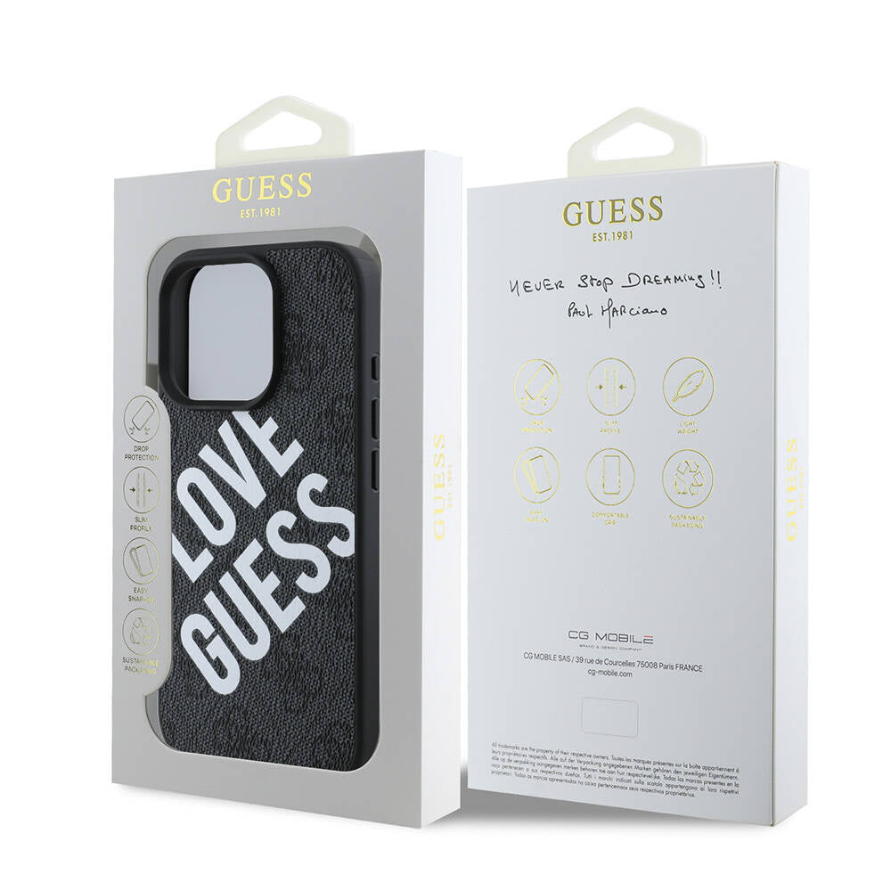 Guess iPhone 16 Pro Max Orjinal Lisanslı Big Love Guess Telefon Kılıfı