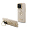 Guess iPhone 16 Pro Max Orjinal Lisanslı Grained Yazı Logolu Kamera Standlı Kılıf
