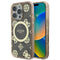 Guess iPhone 16 Pro Max Orjinal Lisanslı M-safe Şarj Özellikli IML Peony ve 4G Desenli Klasik Logolu Kılıf