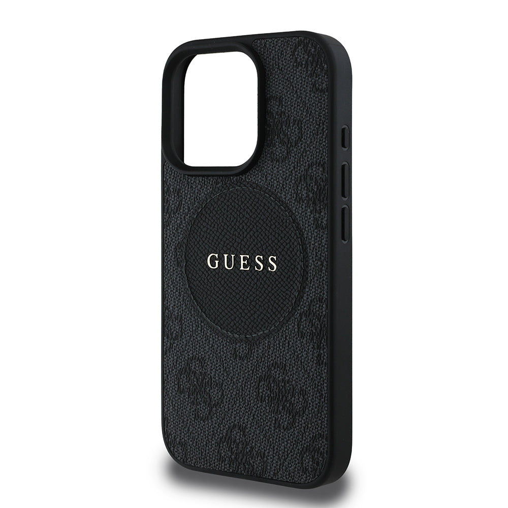 Guess iPhone 16 Pro Max Orjinal Lisanslı Magsafe Şarj Özellikli Yazı Logolu Circle Classic Kılıf