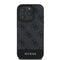 Guess iPhone 16 Pro Max Orjinal Lisanslı PU Deri Şerit Logo Dizaynlı Telefon Kılıfı