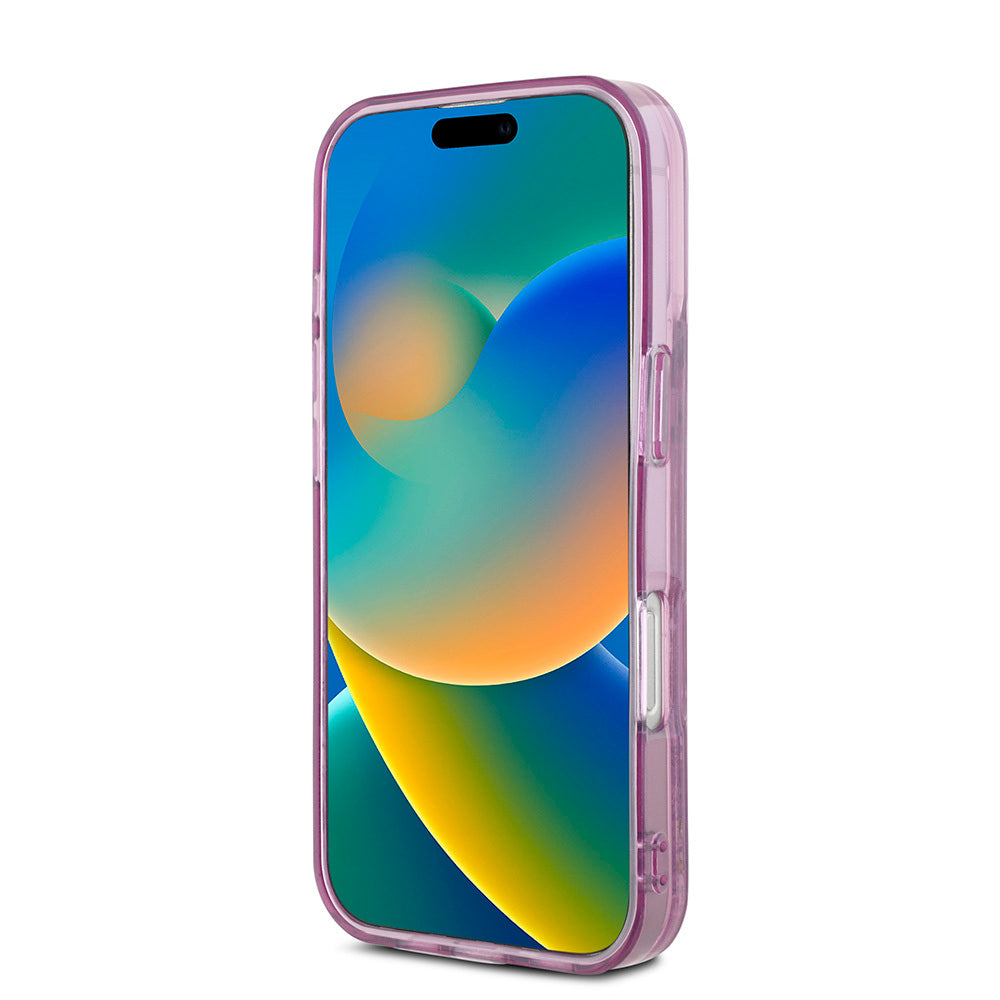 Hello Kitty iPhone 16 Pro Max Orjinal Lisanslı Sıvılı Simli 50. Yıldönümü Partisi Kılıf