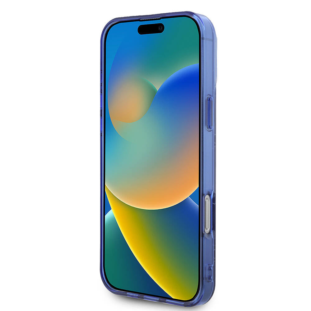 Lacoste iPhone 16 Pro Max Orjinal Lisanslı M-safe Şarj Özellikli IML Baskılı Gümüş Timsah Logolu Monogram Kılıf