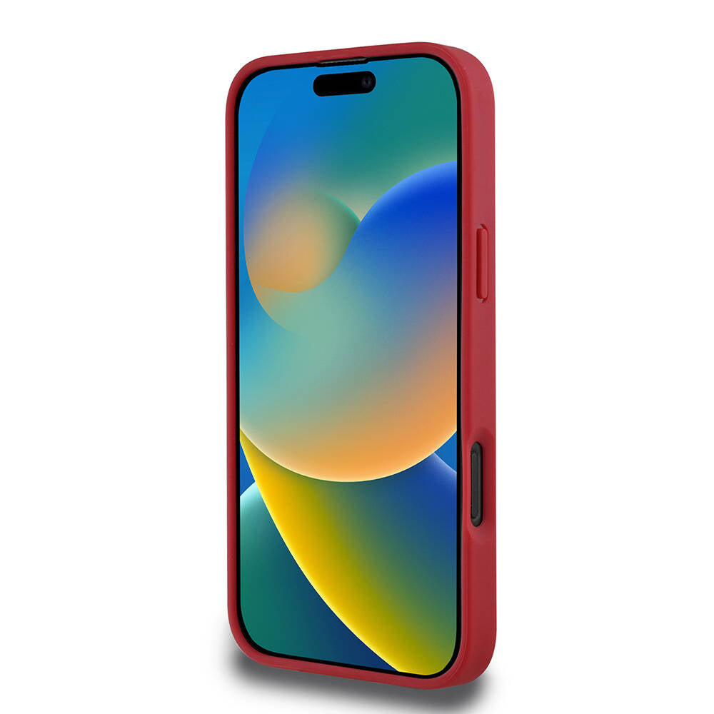 Lacoste iPhone 16 Pro Max Orjinal Lisanslı PU Pike Desenli Arka Yüzey İkonik Timsah Dokuma Logolu Kılıf