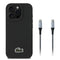 Lacoste iPhone 16 Pro Max Orjinal Lisanslı PU Pike Desenli Arka Yüzey İkonik Timsah Dokuma Logolu Kılıf + Type-C Kablo 1.5m