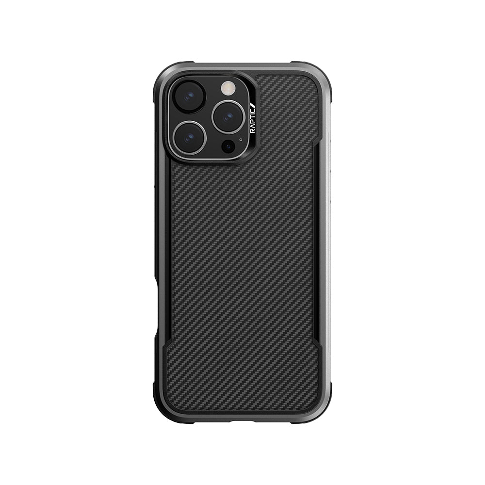 Raptic Apex Serisi iPhone 16 Pro Max Kılıf M-safe Airbagli Karbon Fiber Tasarımlı Kılıf