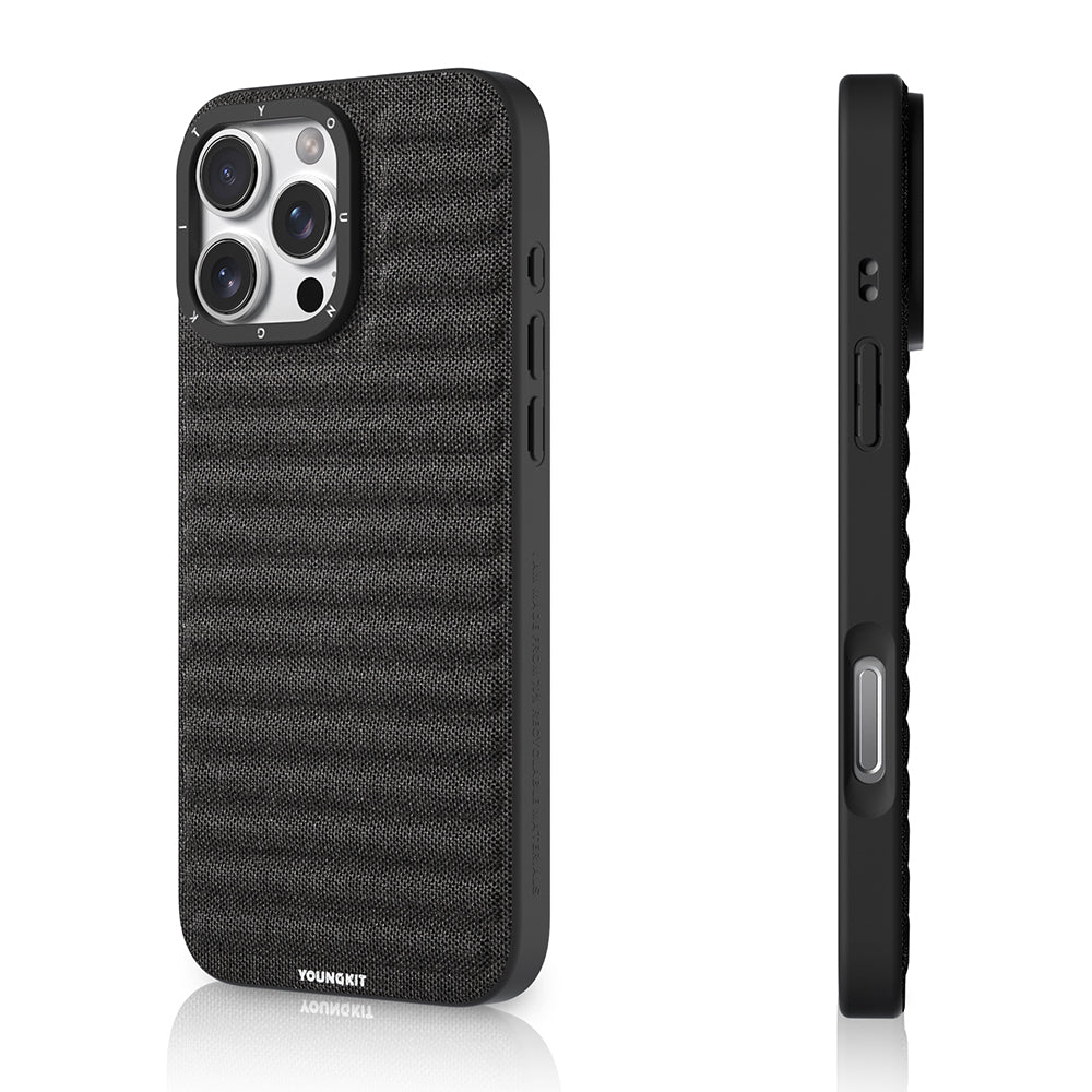 Youngkit Canvas Serisi iPhone 16 Pro Max Kılıf M-safe Şarj Özellikli Telefon Kılıfı
