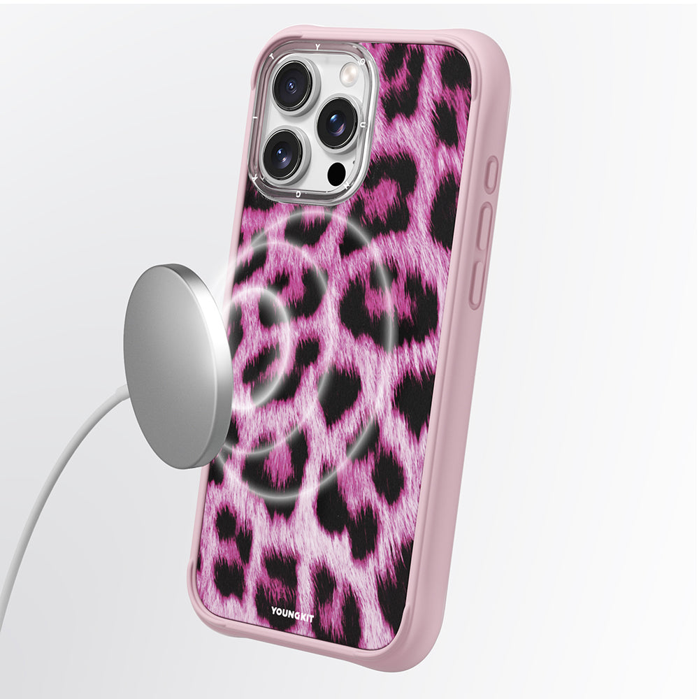Youngkit Leopard Serisi iPhone 16 Pro Max Magsafe Telefon Kılıfı