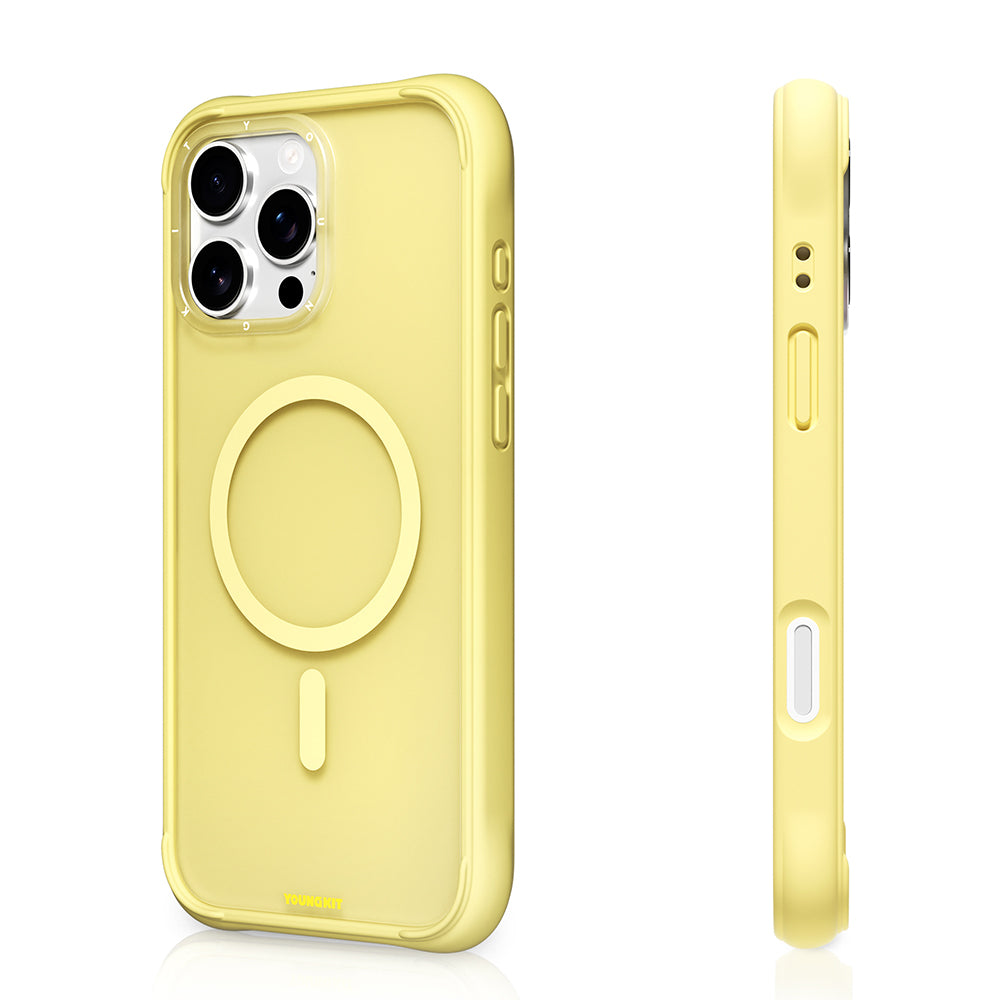 Youngkit Macaroon Serisi iPhone 16 Pro Max Kılıf M-safe Şarj Özellikli Telefon Kılıfı