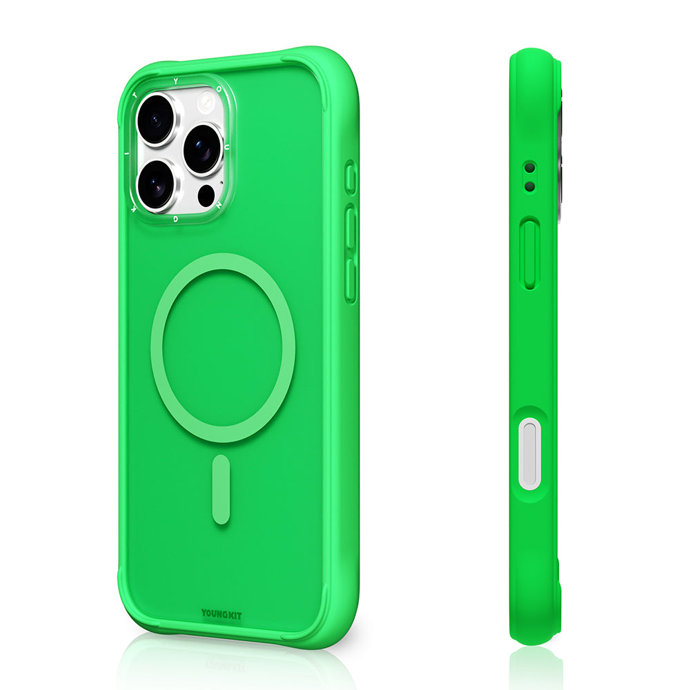 Youngkit Macaroon Serisi iPhone 16 Pro Max Kılıf M-safe Şarj Özellikli Telefon Kılıfı
