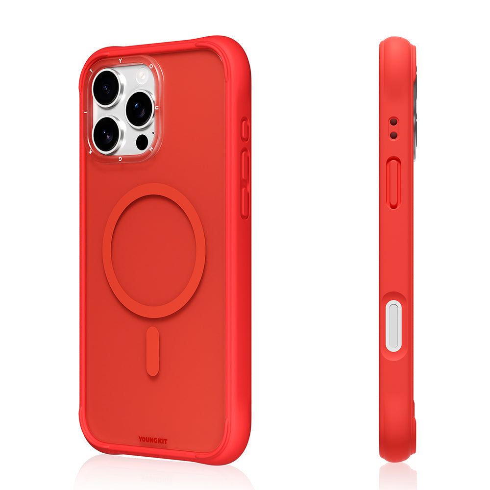 Youngkit Macaroon Serisi iPhone 16 Pro Max Kılıf M-safe Şarj Özellikli Telefon Kılıfı