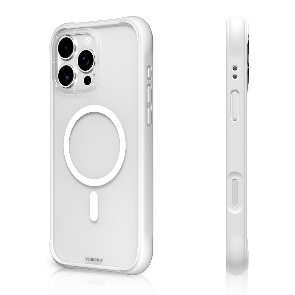 Youngkit Macaroon Serisi iPhone 16 Pro Max Kılıf M-safe Şarj Özellikli Telefon Kılıfı