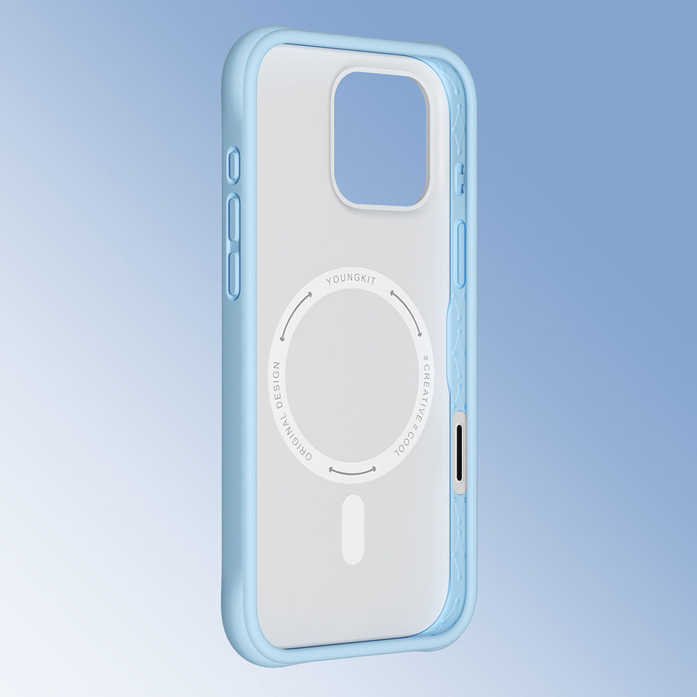 Youngkit Macaroon Serisi iPhone 16 Pro Max Kılıf M-safe Şarj Özellikli Telefon Kılıfı