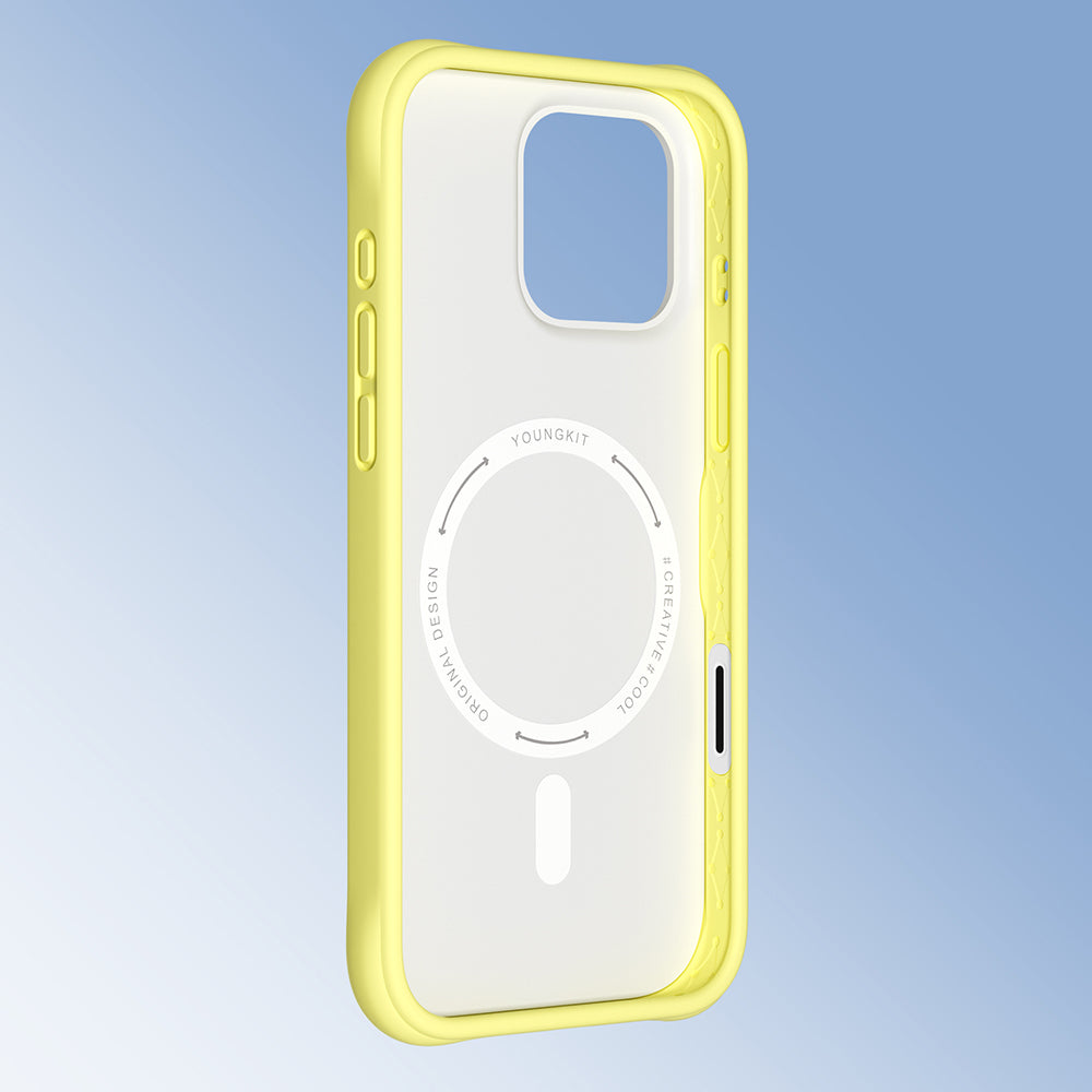Youngkit Macaroon Serisi iPhone 16 Pro Max Kılıf M-safe Şarj Özellikli Telefon Kılıfı
