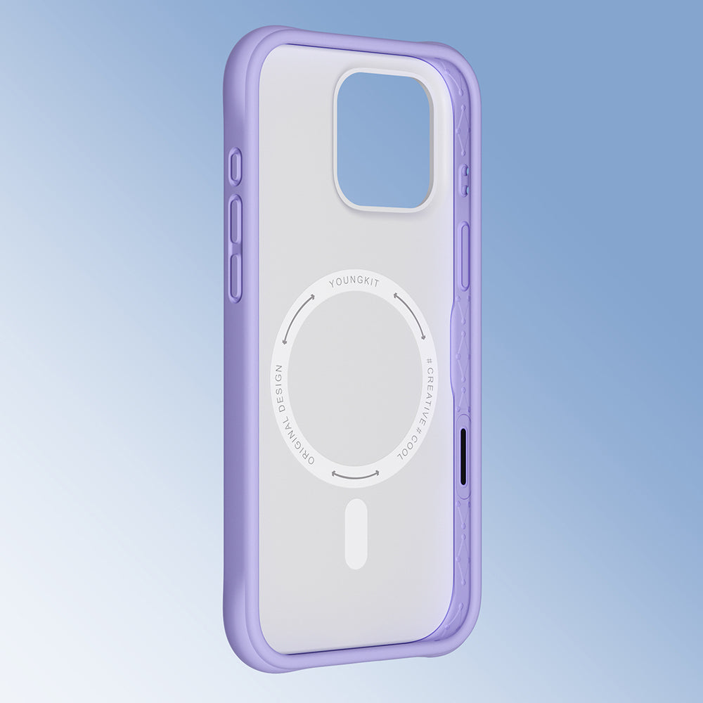 Youngkit Macaroon Serisi iPhone 16 Pro Max Kılıf M-safe Şarj Özellikli Telefon Kılıfı