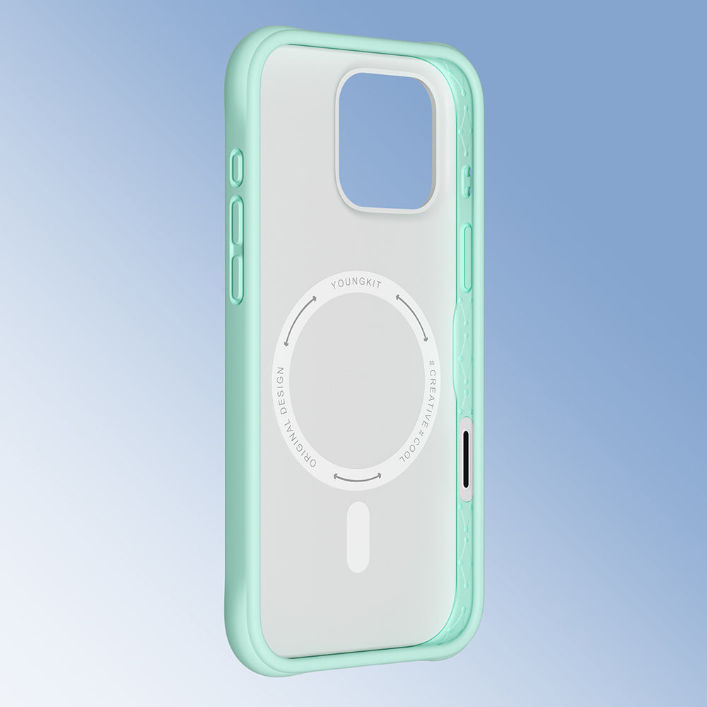 Youngkit Macaroon Serisi iPhone 16 Pro Max Kılıf M-safe Şarj Özellikli Telefon Kılıfı