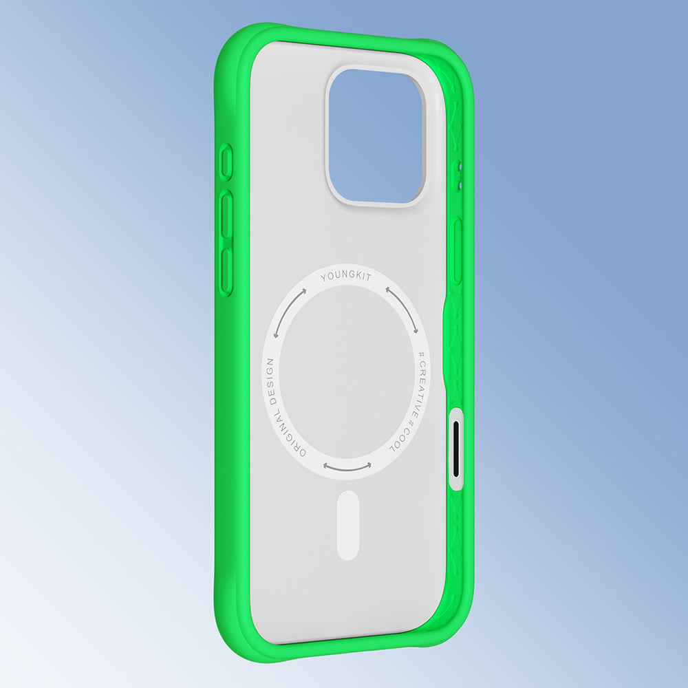 Youngkit Macaroon Serisi iPhone 16 Pro Max Kılıf M-safe Şarj Özellikli Telefon Kılıfı
