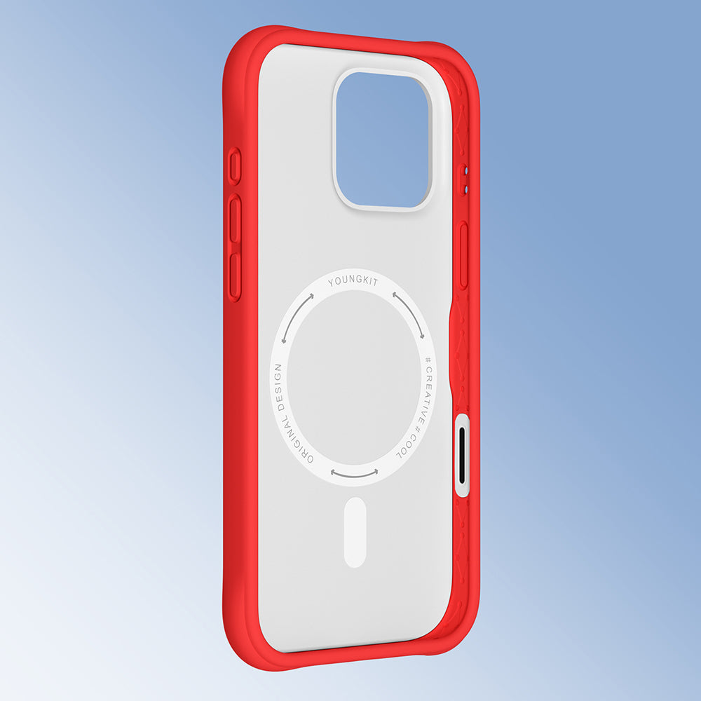 Youngkit Macaroon Serisi iPhone 16 Pro Max Kılıf M-safe Şarj Özellikli Telefon Kılıfı