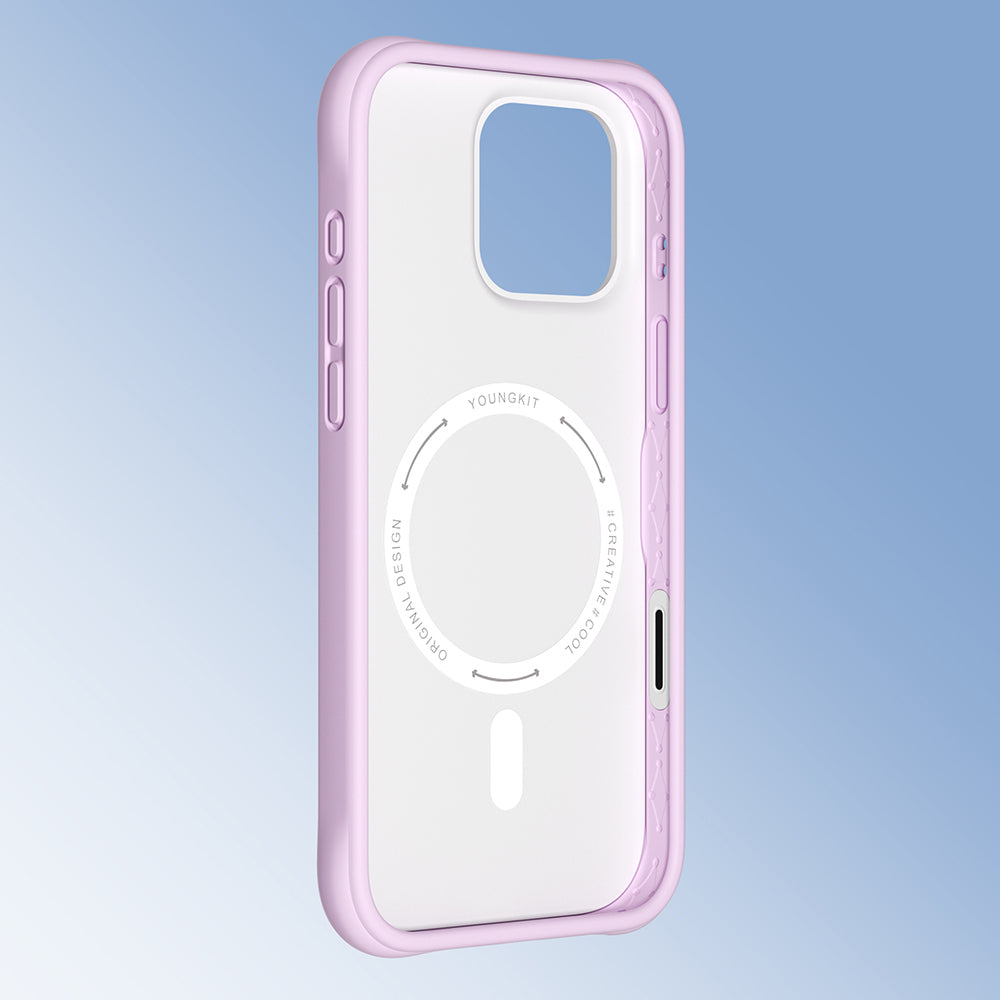 Youngkit Macaroon Serisi iPhone 16 Pro Max Kılıf M-safe Şarj Özellikli Telefon Kılıfı